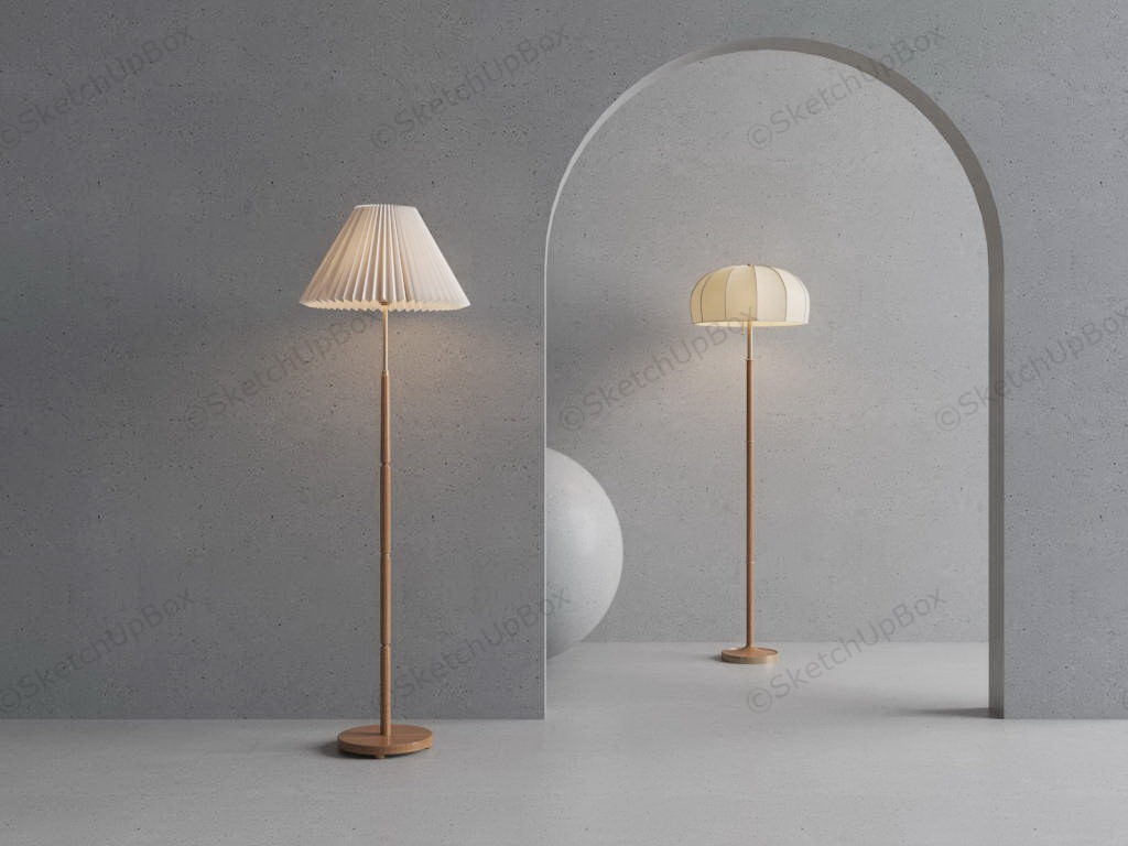 Modern Luxury Floor Lamps sketchup model preview - SketchupBox