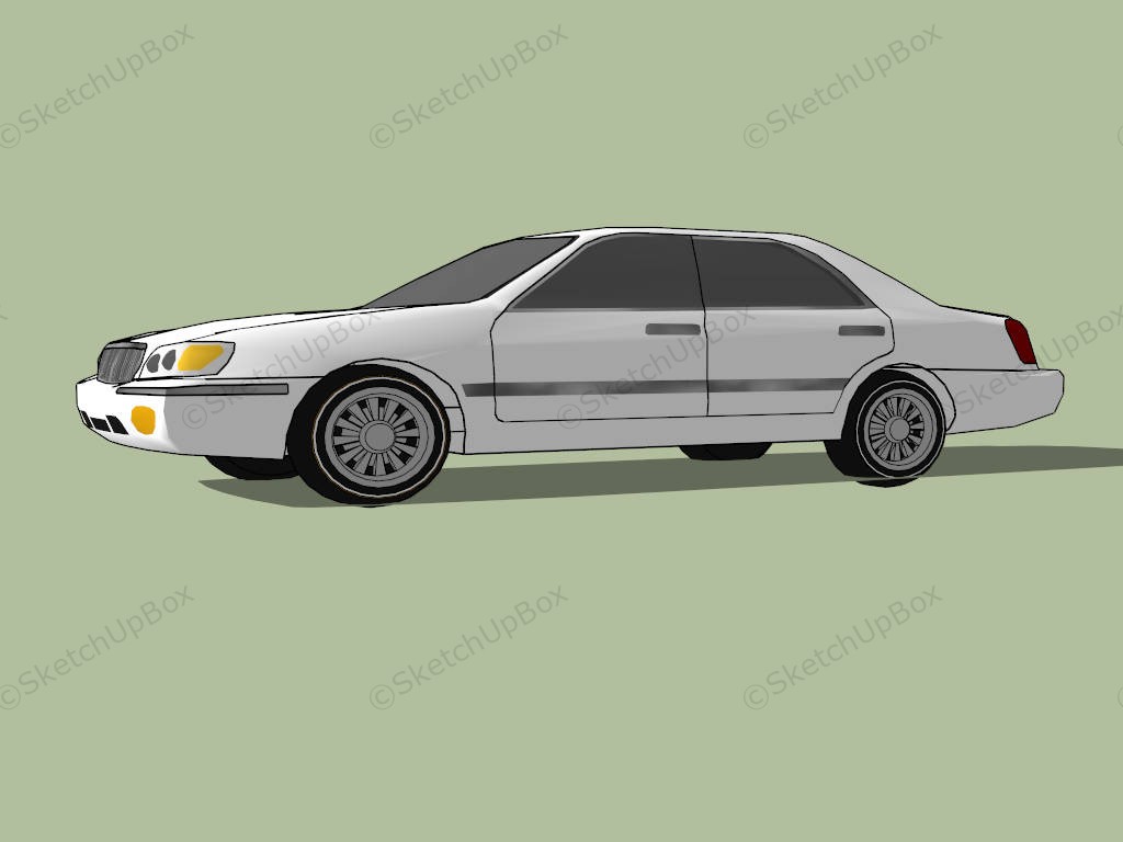 Hyundai Grandeur sketchup model preview - SketchupBox