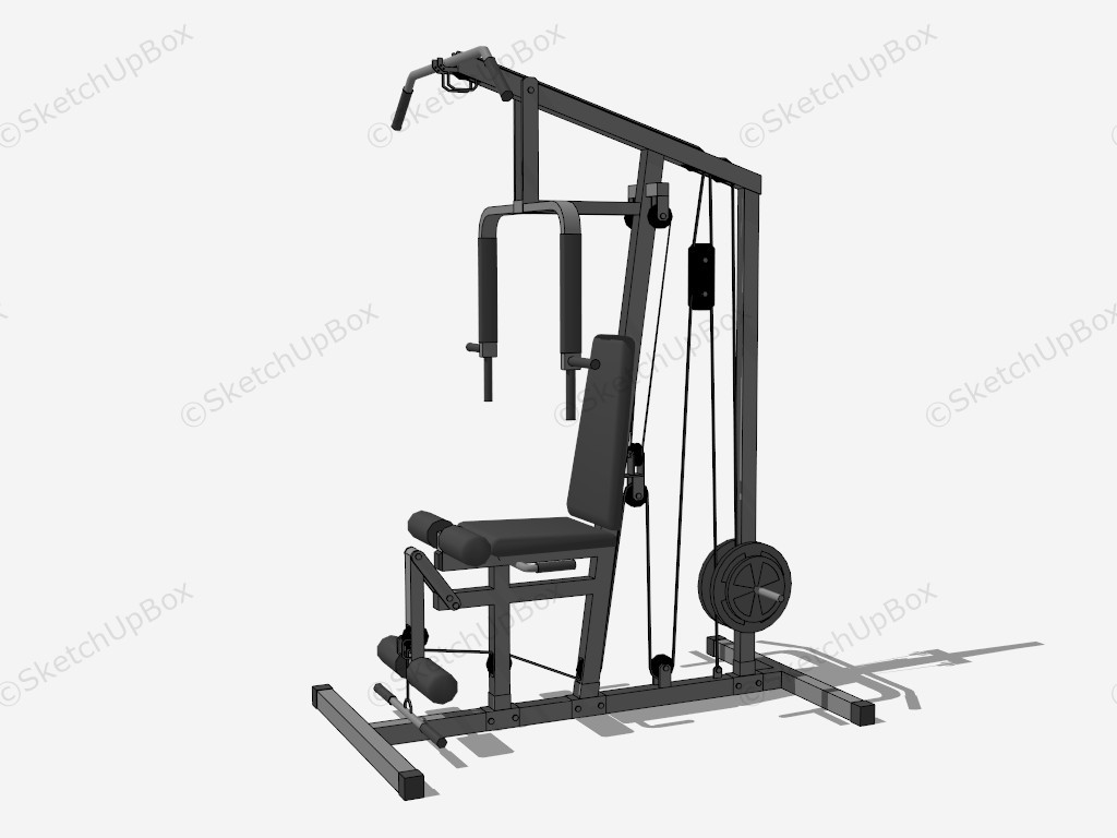 Multi Function Exercise Machine sketchup model preview - SketchupBox