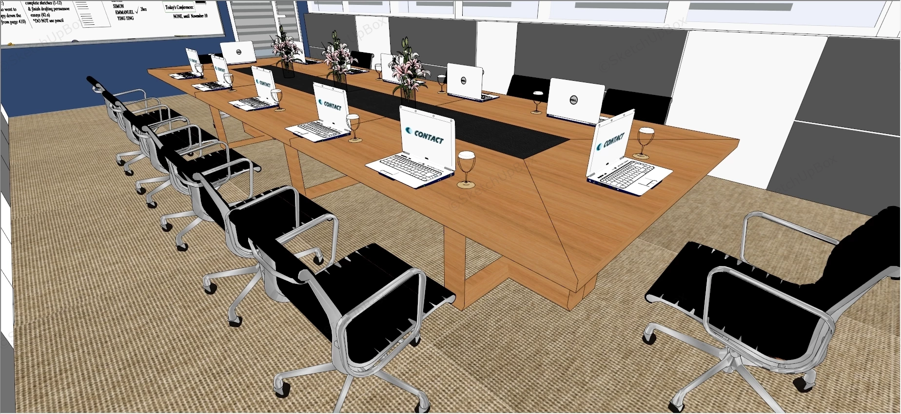 IT Department Conference Room Design sketchup model preview - SketchupBox