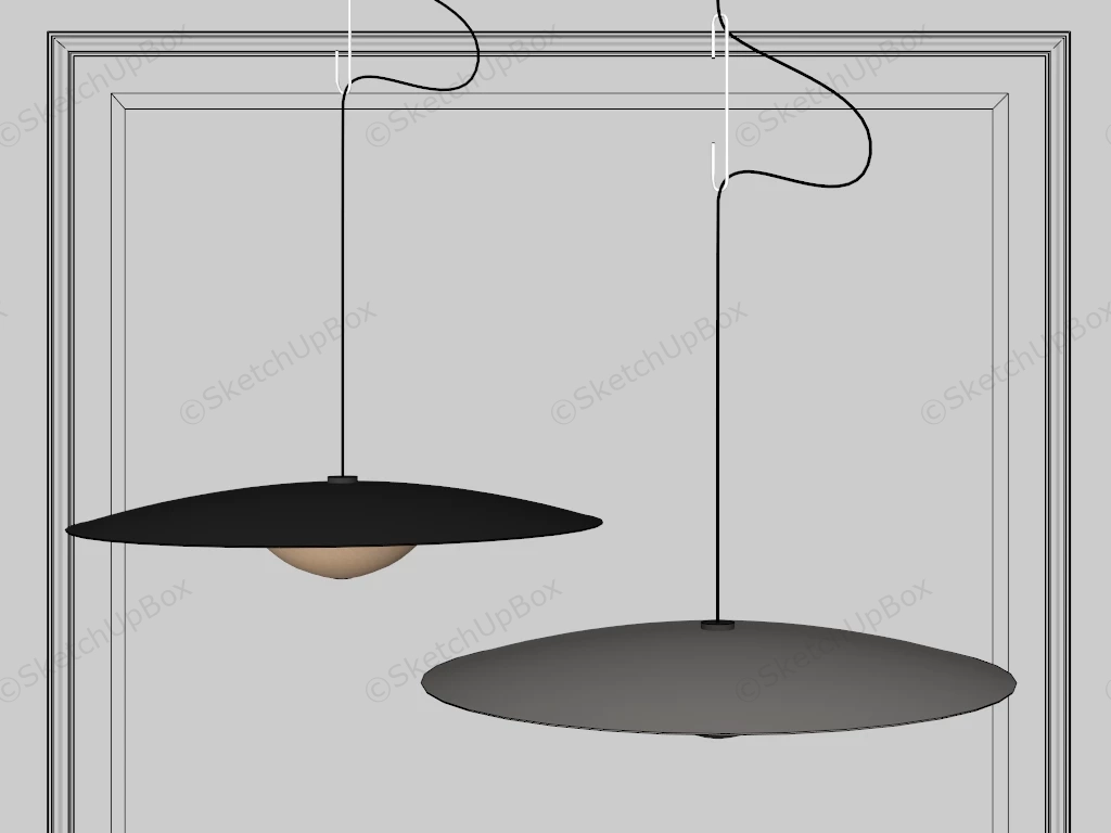 Pendant Hanging Light Fixtures sketchup model preview - SketchupBox
