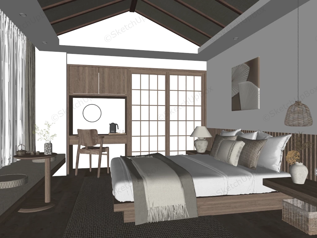 Inn Hotel Room Design sketchup model preview - SketchupBox