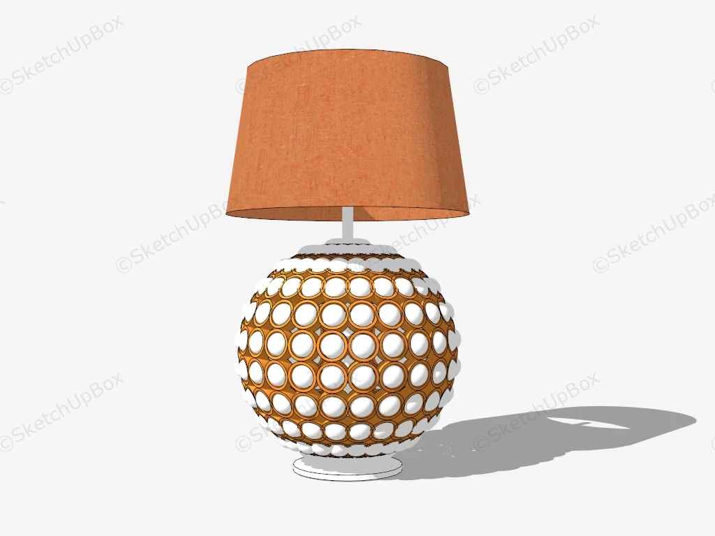 Disco Ball Table Lamp sketchup model preview - SketchupBox