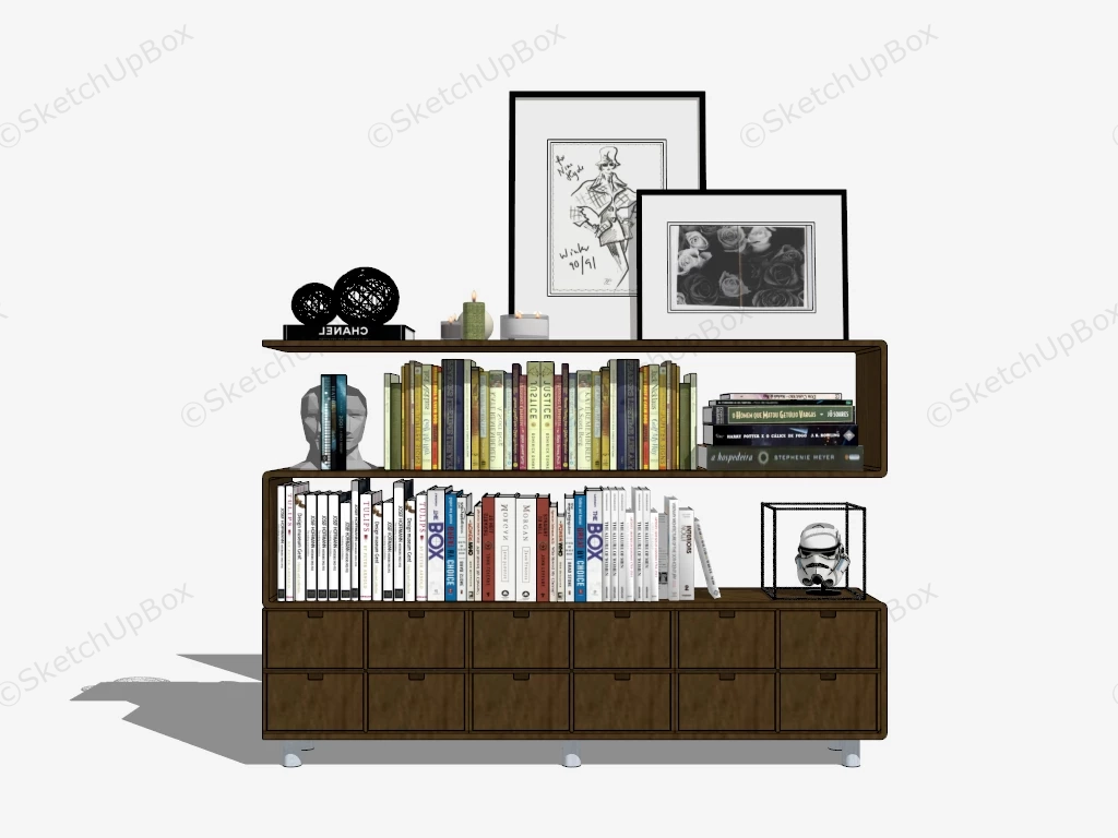 Bookcase Stand sketchup model preview - SketchupBox