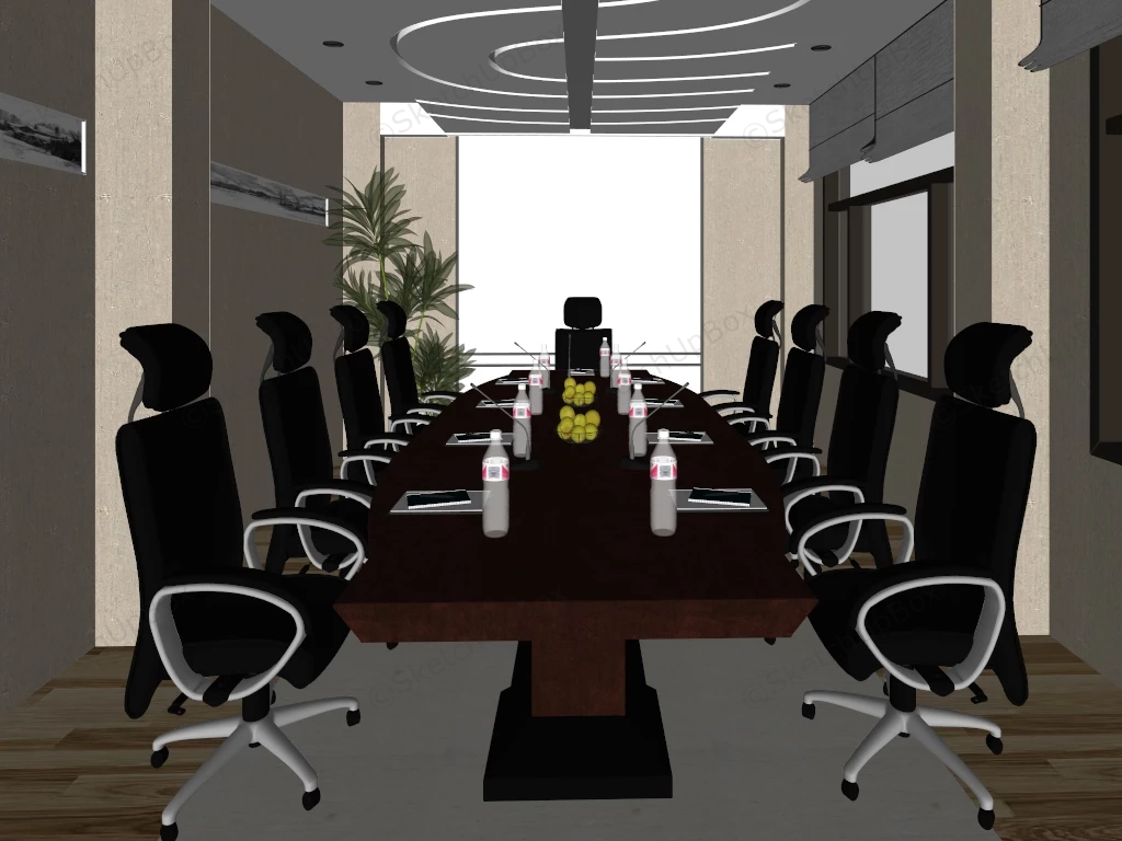Office Meeting Room Design sketchup model preview - SketchupBox