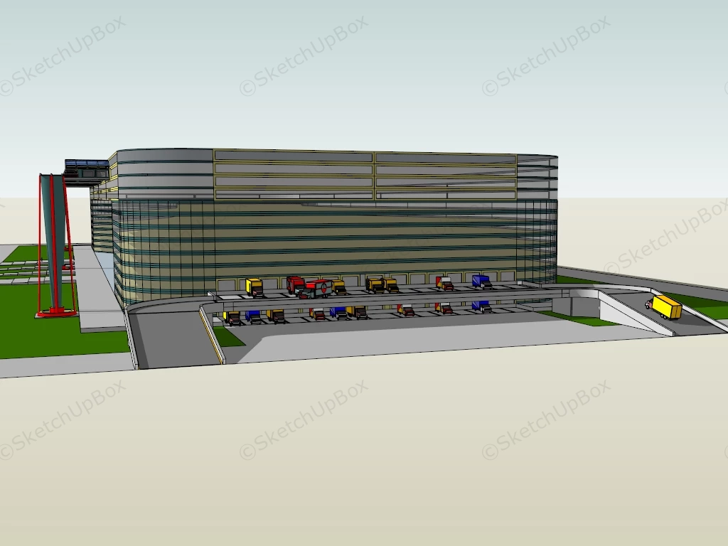 Logistics Center sketchup model preview - SketchupBox