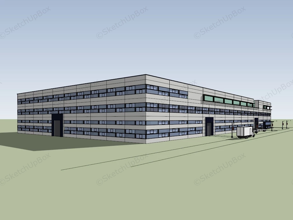 Mechanical Engineering Building sketchup model preview - SketchupBox