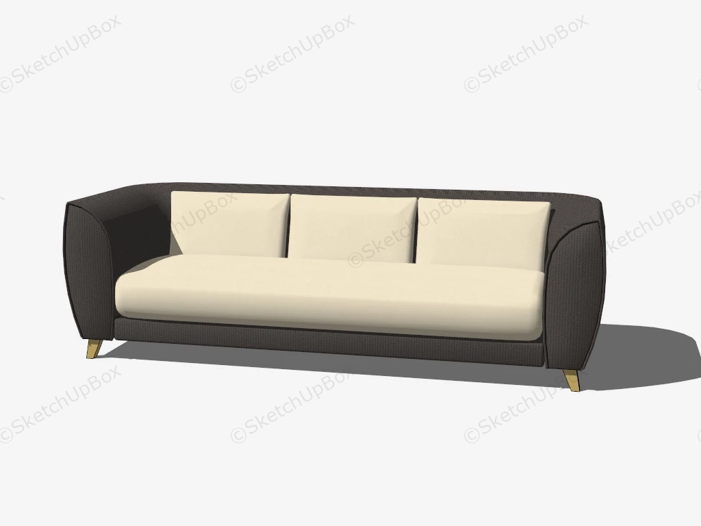 Office Couch sketchup model preview - SketchupBox