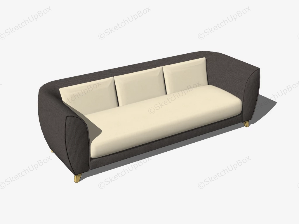 Office Couch sketchup model preview - SketchupBox