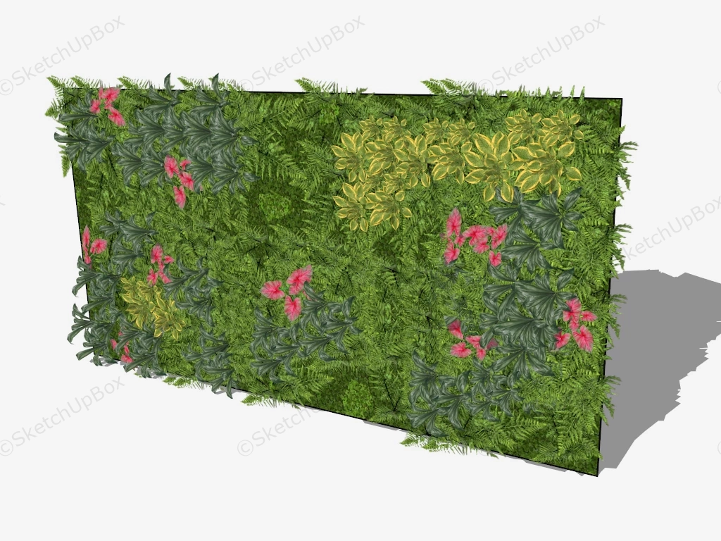 Vertical Garden Wall Design sketchup model preview - SketchupBox
