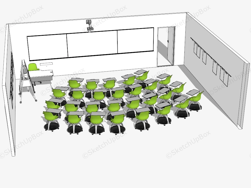 Office Training Room sketchup model preview - SketchupBox