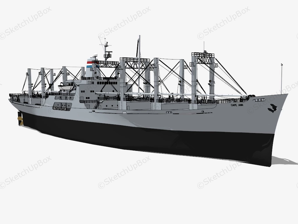 Bulk Cargo Vessel sketchup model preview - SketchupBox