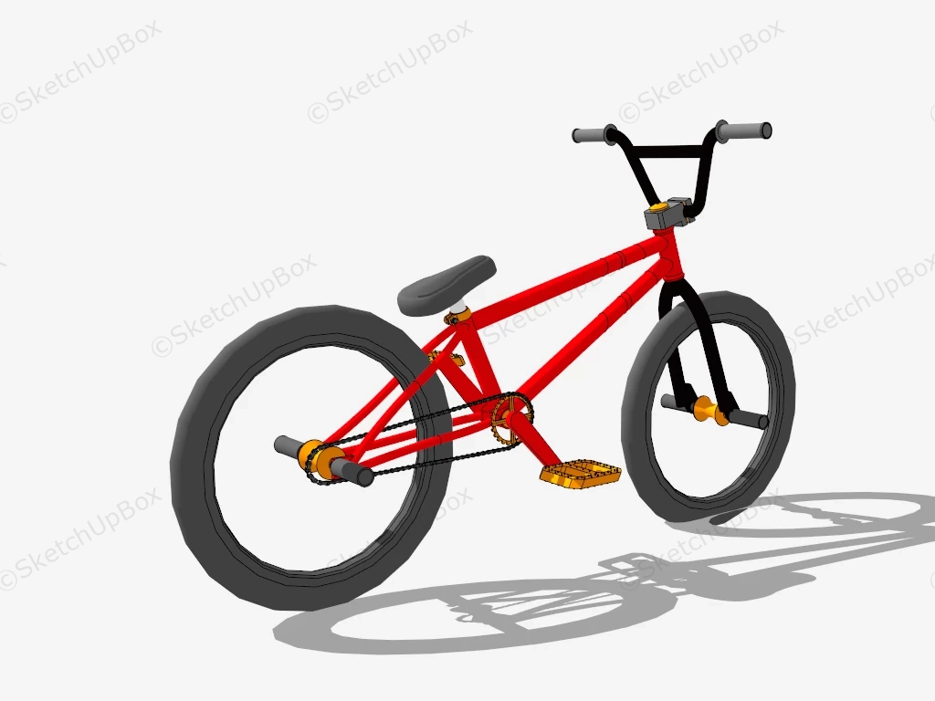 Acrobatic Bike sketchup model preview - SketchupBox