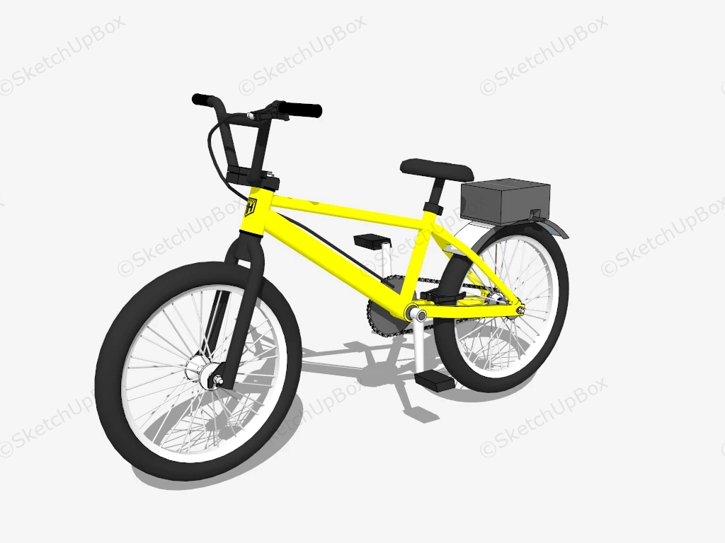 Electric Bicycle sketchup model preview - SketchupBox