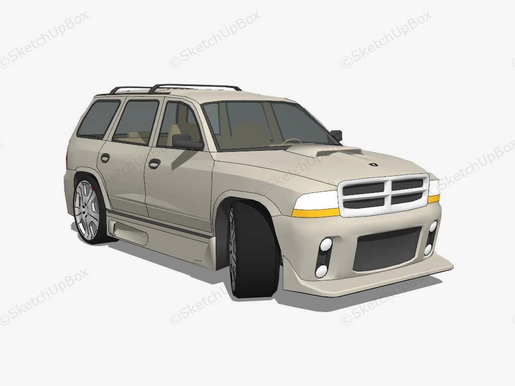 Dodge Durango sketchup model preview - SketchupBox