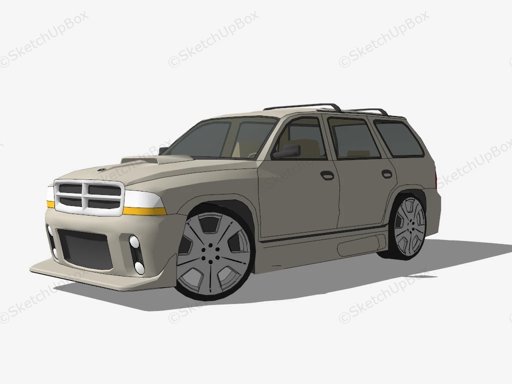 Dodge Durango sketchup model preview - SketchupBox