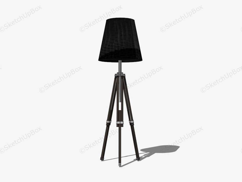Adjustable Triangle Floor Lamp sketchup model preview - SketchupBox