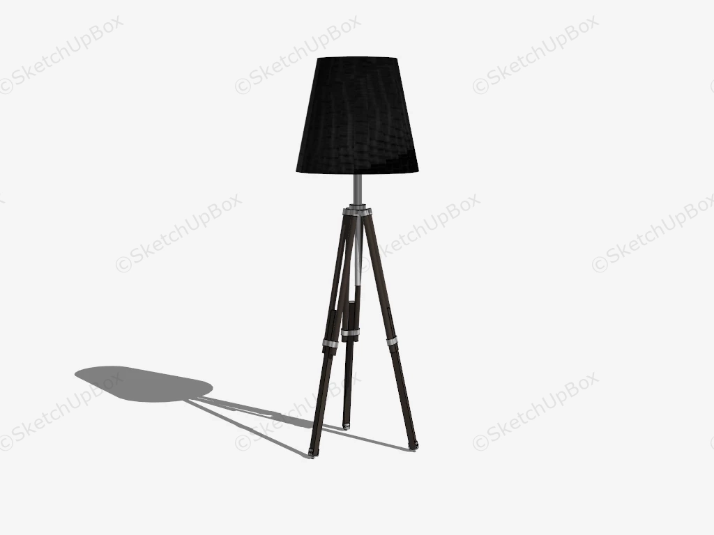 Adjustable Triangle Floor Lamp sketchup model preview - SketchupBox