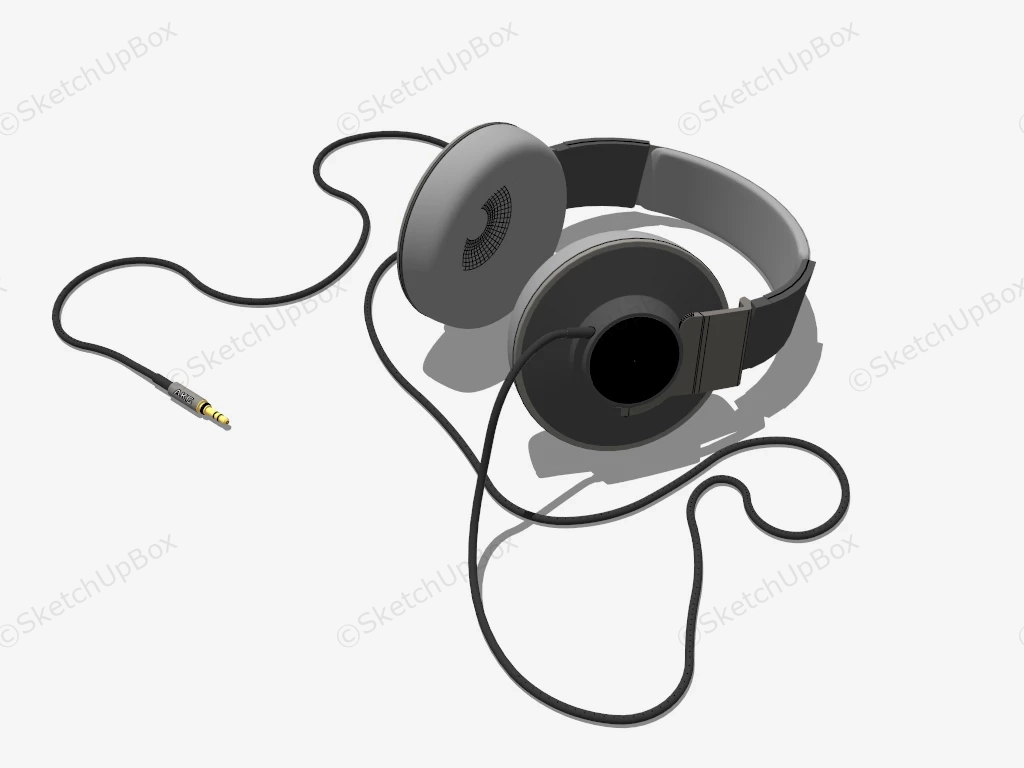 AKG Headphone sketchup model preview - SketchupBox