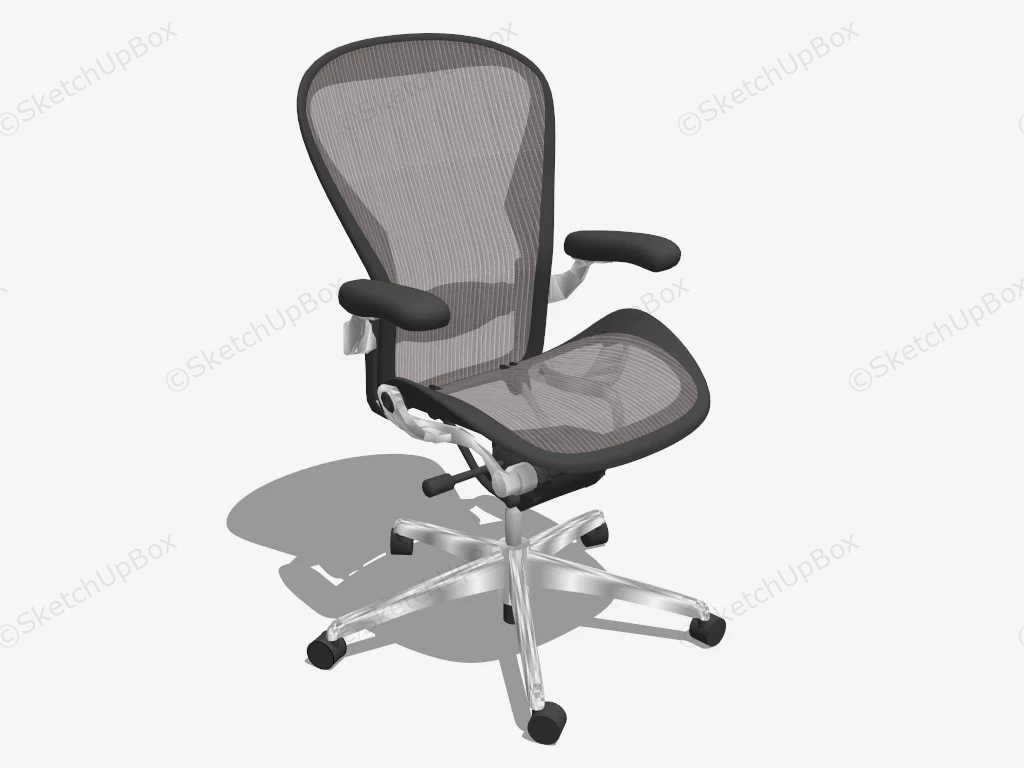 Mesh Computer Chair sketchup model preview - SketchupBox