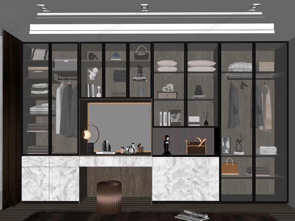 Dressing Room Interior Design sketchup model preview - SketchupBox