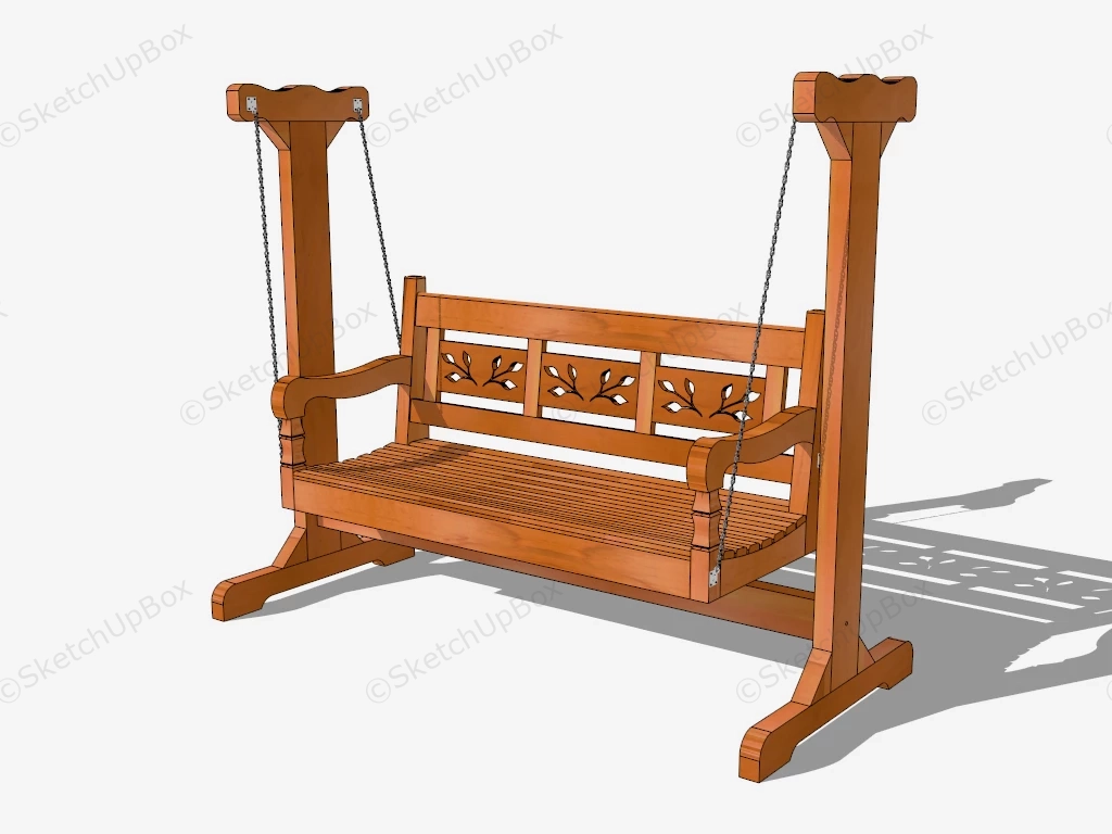 Free Standing Porch Swing sketchup model preview - SketchupBox