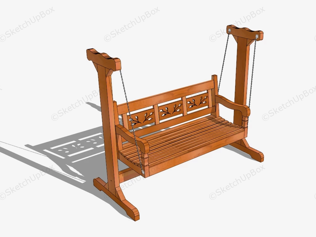 Free Standing Porch Swing sketchup model preview - SketchupBox