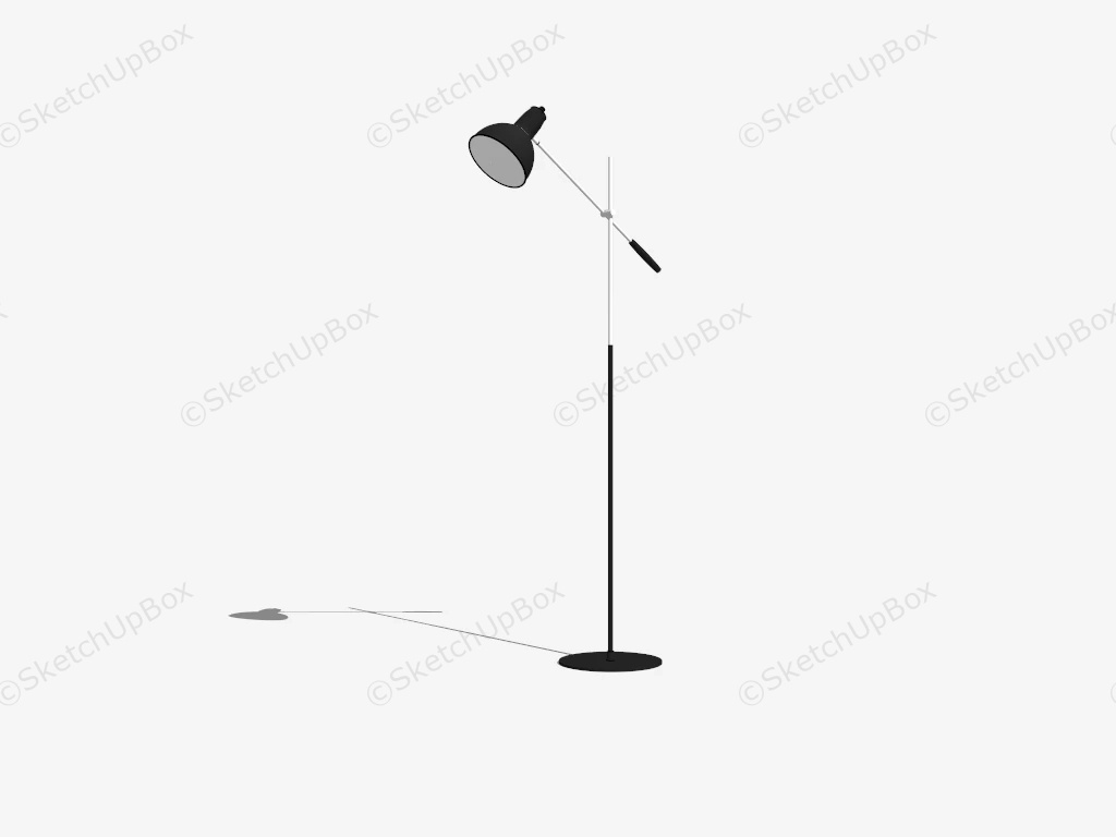Executive Office Floor Lamp sketchup model preview - SketchupBox