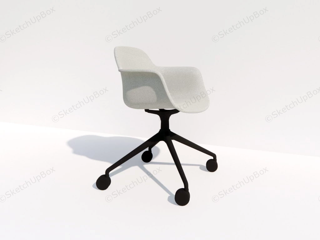Charles Eames Swivel Bucket Chair sketchup model preview - SketchupBox