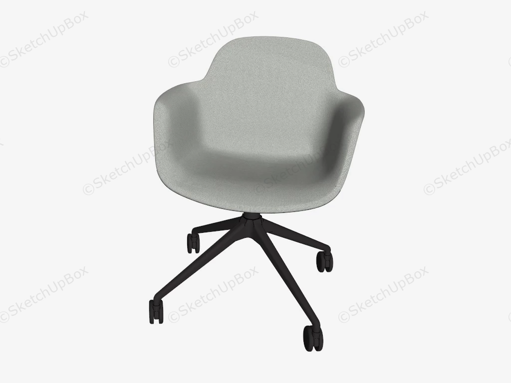 Charles Eames Swivel Bucket Chair sketchup model preview - SketchupBox