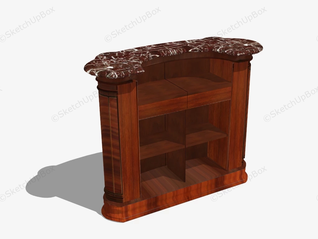 Antique Wooden Lectern sketchup model preview - SketchupBox