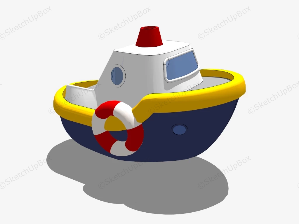 Boat Bath Toy sketchup model preview - SketchupBox