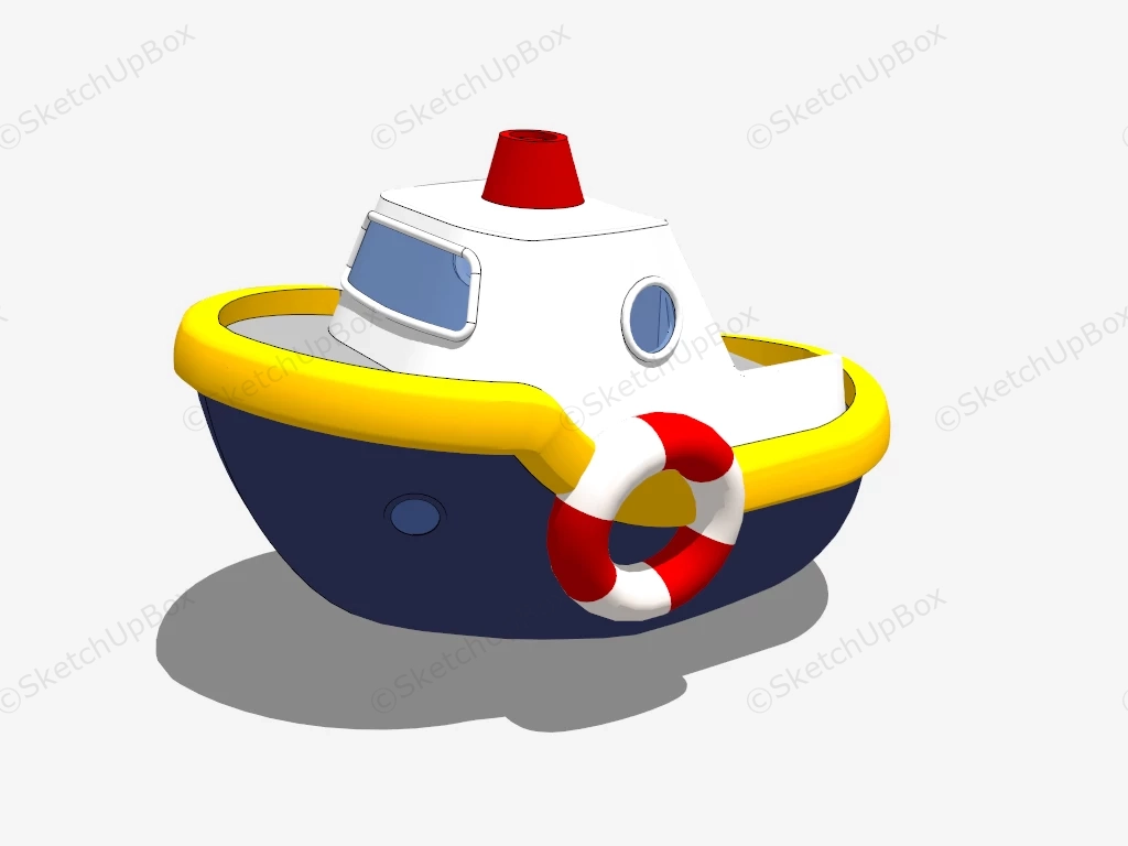 Boat Bath Toy sketchup model preview - SketchupBox