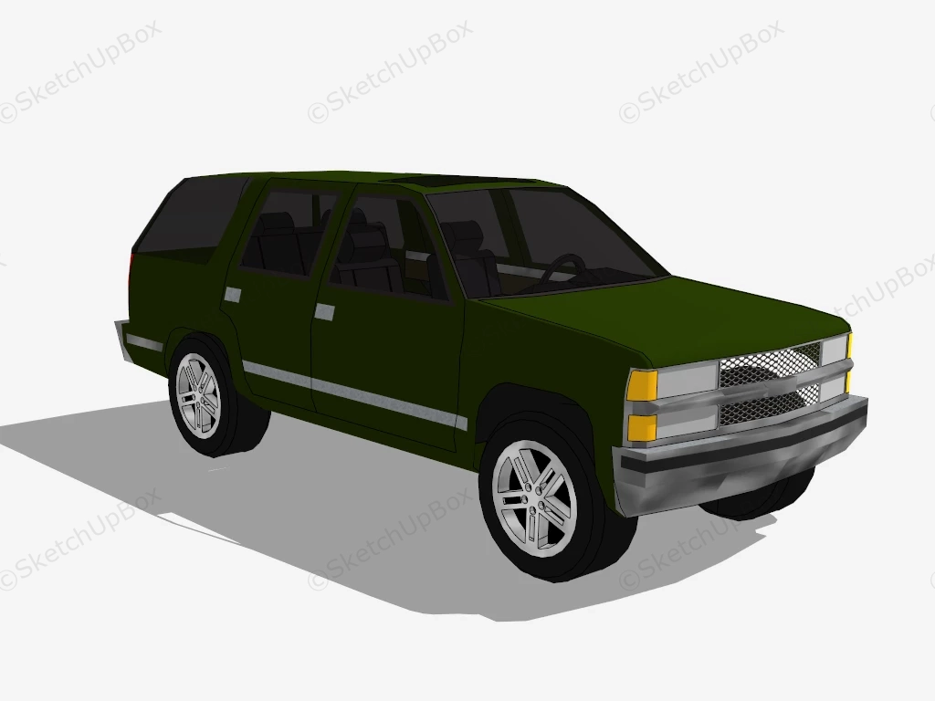 Chevrolet Tahoe sketchup model preview - SketchupBox
