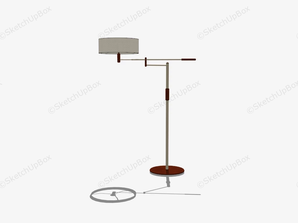 Rotatable Arm Floor Lamp sketchup model preview - SketchupBox