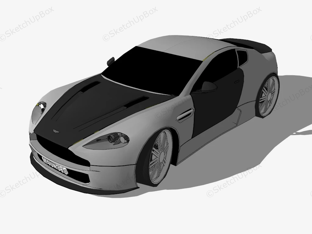 Aston Martin DB9 sketchup model preview - SketchupBox