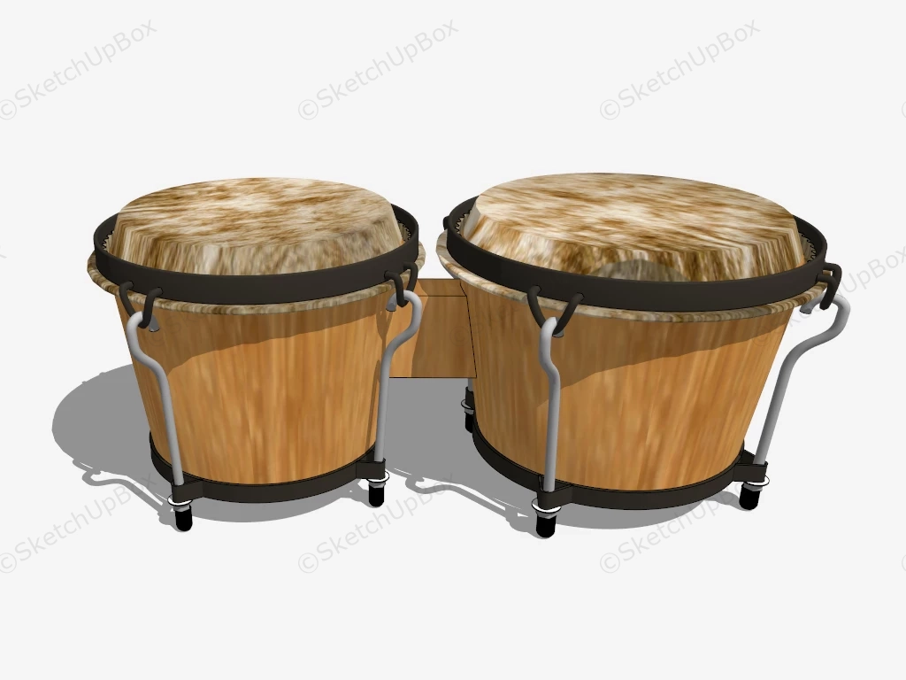 Bongo Drum sketchup model preview - SketchupBox