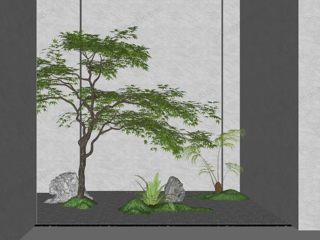 Indoor Zen Garden Idea sketchup model preview - SketchupBox