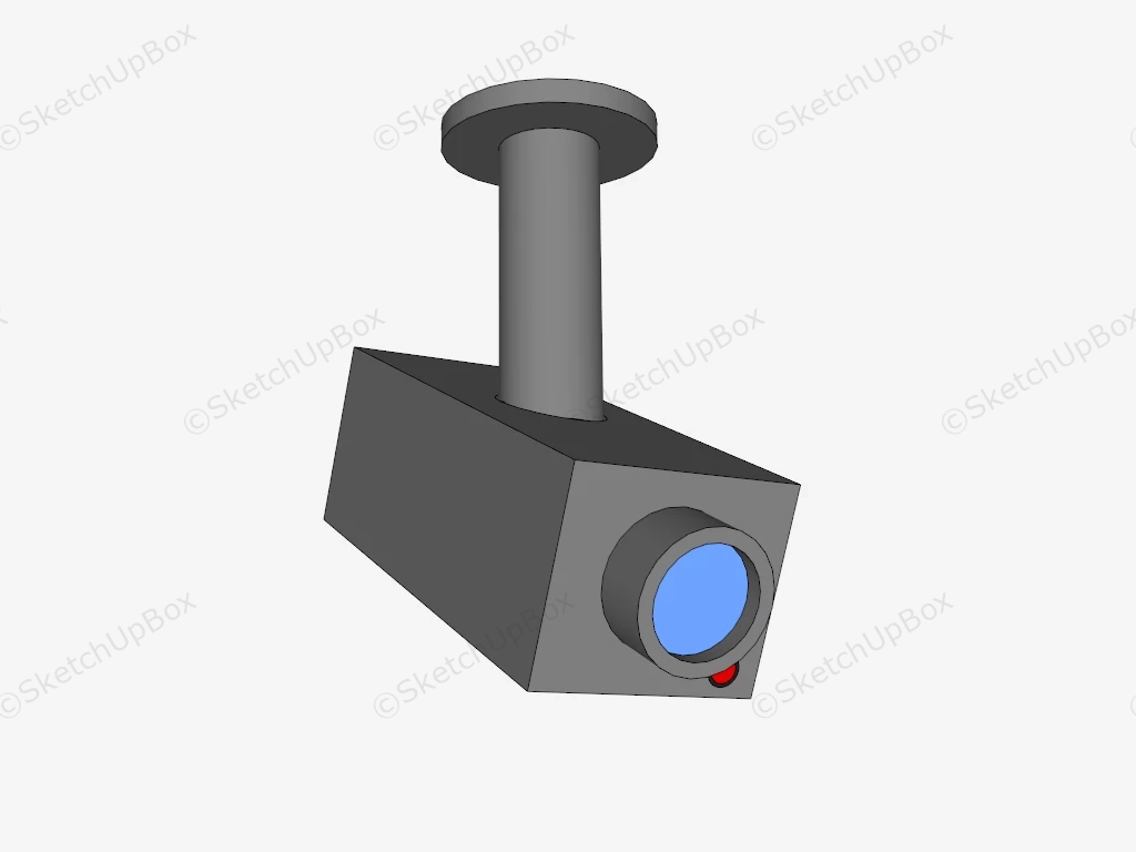Ceiling Mounted CCTV Camera sketchup model preview - SketchupBox