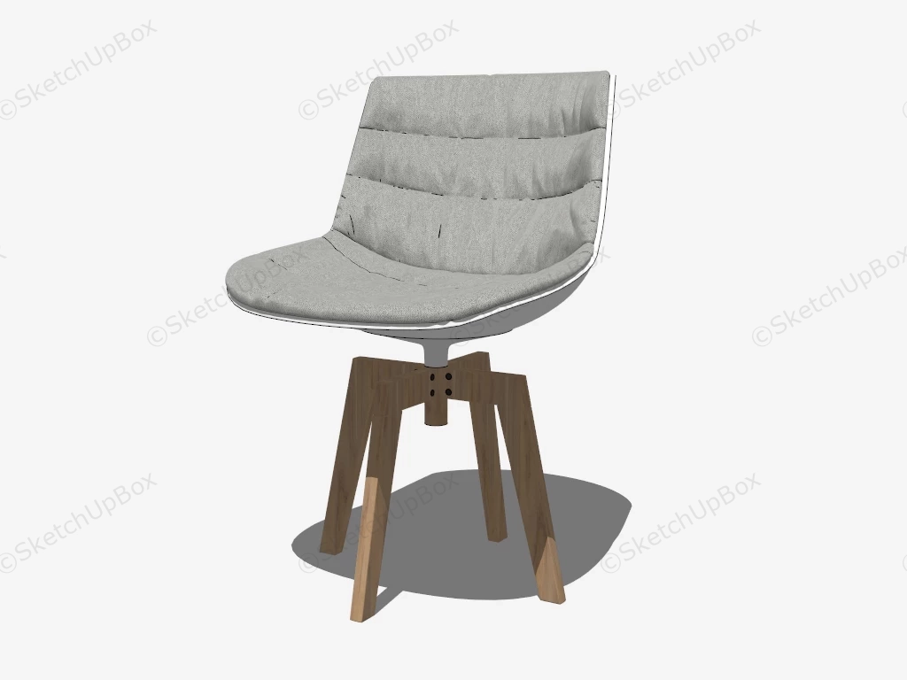 Upholstered Eames Chair sketchup model preview - SketchupBox