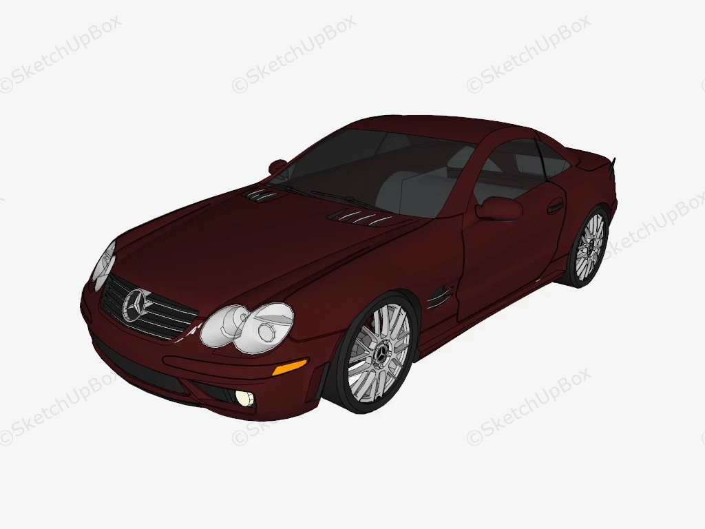 Mercedes Benz SLK sketchup model preview - SketchupBox