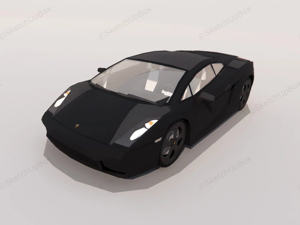 2007 Lamborghini Gallardo sketchup model preview - SketchupBox