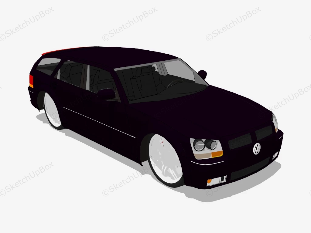Volkswagen Golf Estate sketchup model preview - SketchupBox