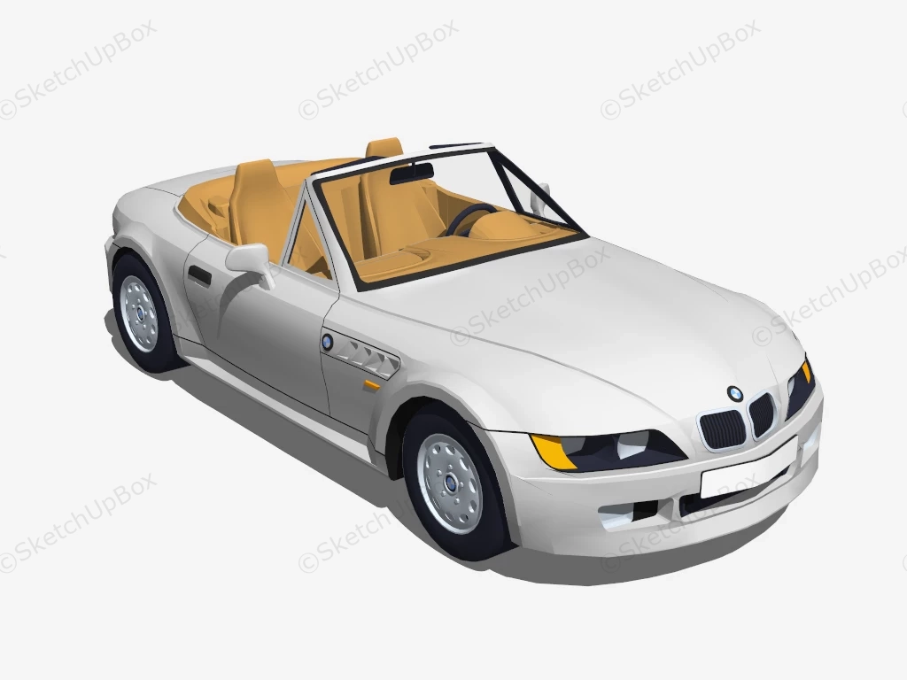 BMW Z3 Roadster sketchup model preview - SketchupBox