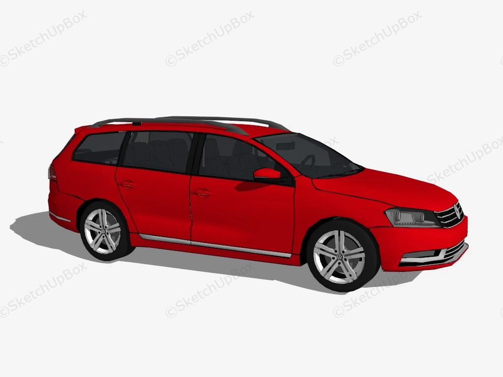 Volkswagen Passat B6 Variant sketchup model preview - SketchupBox