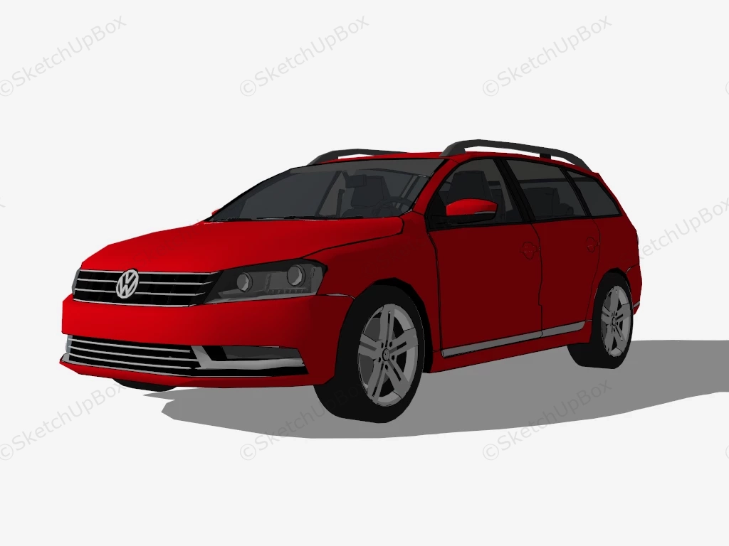 Volkswagen Passat B6 Variant sketchup model preview - SketchupBox