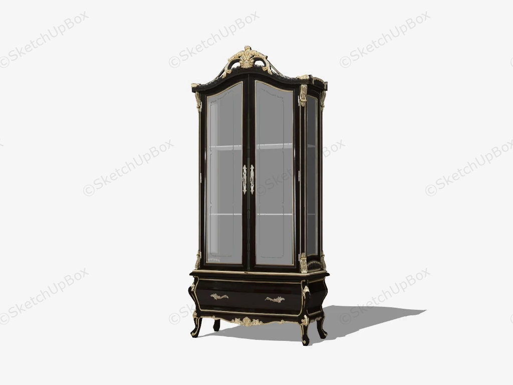Victorian Style Cupboard sketchup model preview - SketchupBox