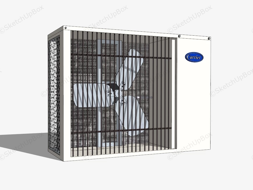 Carrier Outdoor Heat Pump Condenser sketchup model preview - SketchupBox