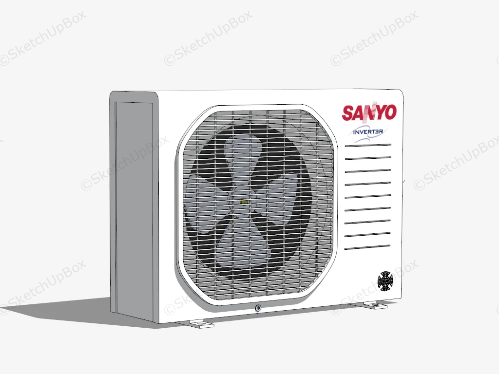 Sanyo Multi Split System Air Conditioner sketchup model preview - SketchupBox