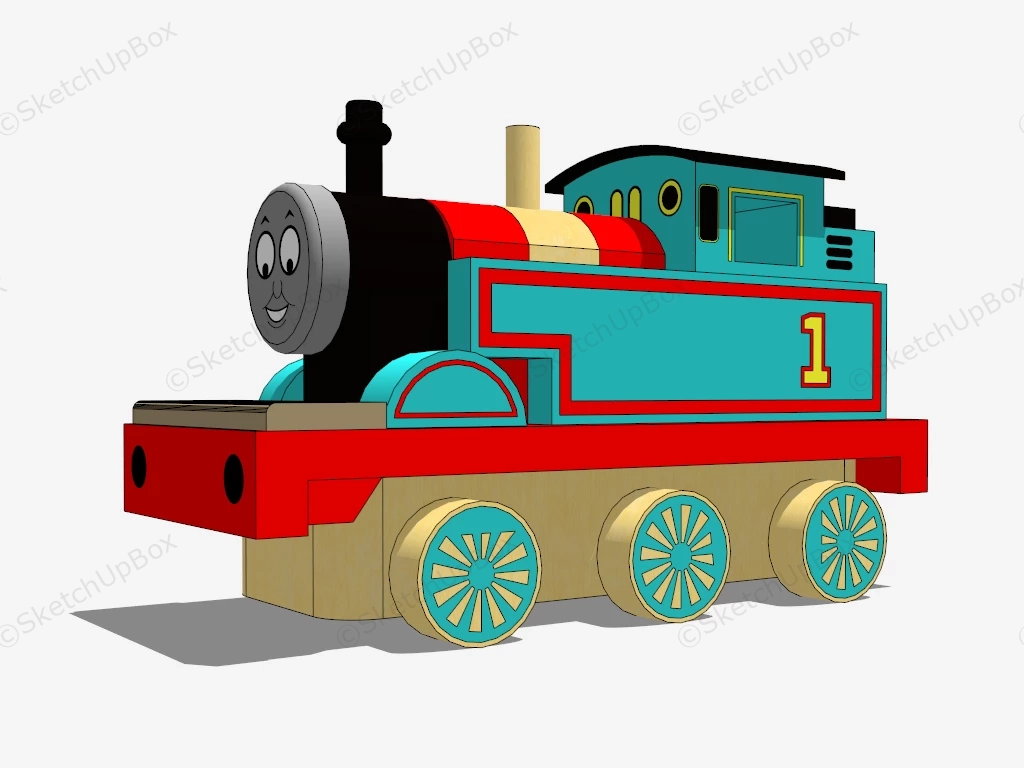 Thomas The Train Toy sketchup model preview - SketchupBox